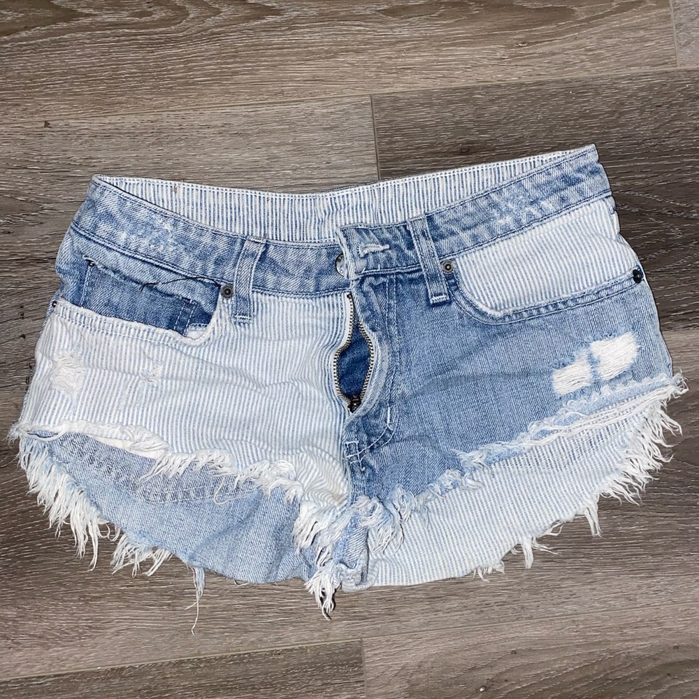 Carmar Striped Denim Shorts - LF